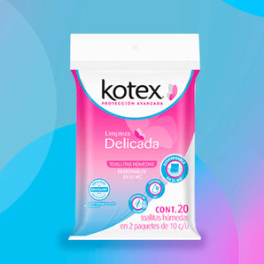 Toallitas Húmedas Kotex Limpieza Delicada