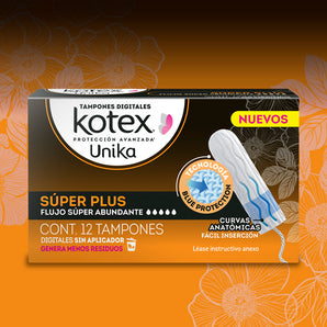 Tampones Digitales Kotex Unika Super Plus