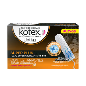 Tampones Digitales Kotex Unika Super Plus