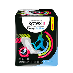 Pantiprotectores Kotex Unika Active